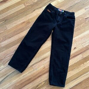 Empyre Kids' Loose Fit Black Corduroy Skate Pants- 25